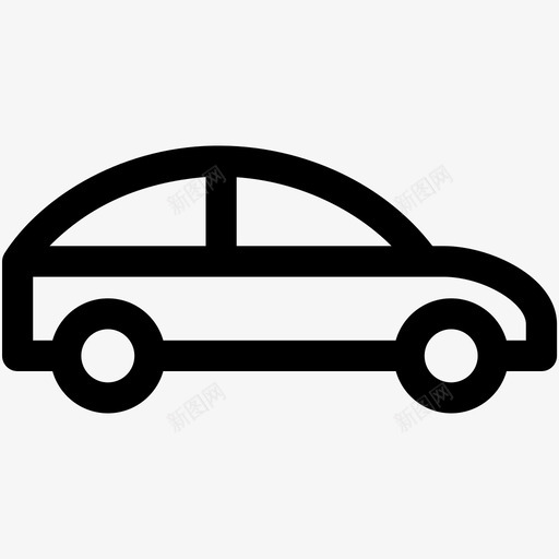 轿车汽车掀背车图标svg_新图网 https://ixintu.com 交通工具可爱的图标 掀背车 汽车 豪华车 轿车