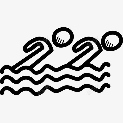 花样游泳水上运动奥运会图标svg_新图网 https://ixintu.com 同步 奥林匹克涂鸦 奥运会 水 水上运动 游泳运动员 花样游泳
