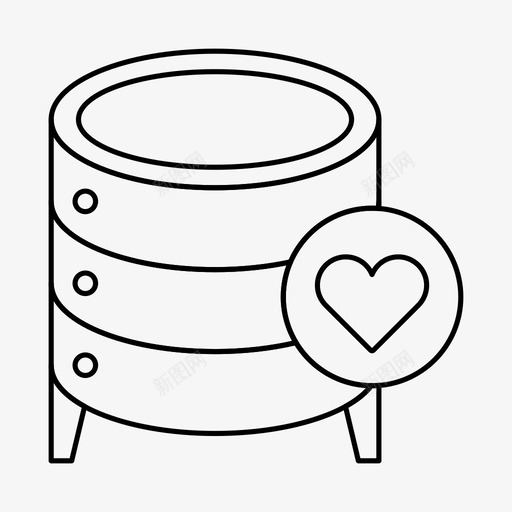 像数据库服务器存储图标svg_新图网 https://ixintu.com 像数据库 存储 服务器