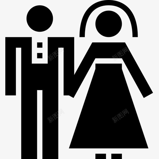 婚姻夫妻爱情图标svg_新图网 https://ixintu.com 人类象形文字 夫妻 婚姻 婚礼 爱情 结婚