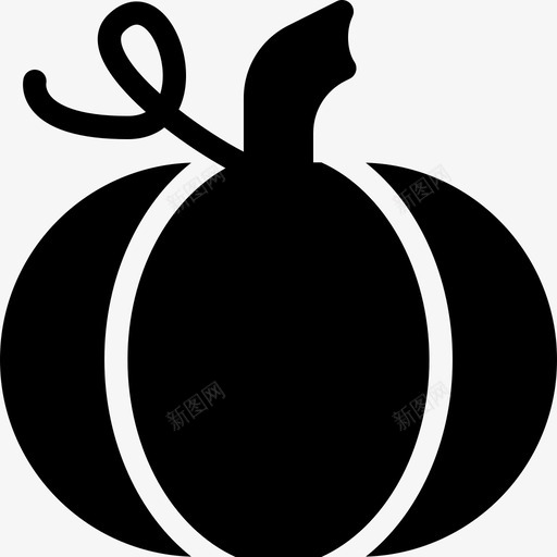 南瓜食物健康图标svg_新图网 https://ixintu.com 健康 南瓜 蔬菜 蔬菜和种子实心图标 食物