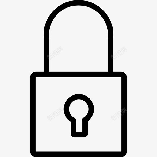 锁接口安全图标svg_新图网 https://ixintu.com 安全 接口 网络 网络接口 锁
