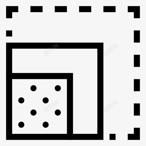 缩放调整大小图标svg_新图网 https://ixintu.com 工具 方形 点贴 缩放 设计 调整大小