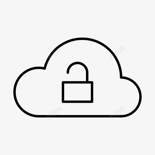 解锁云计算机硬件图标svg_新图网 https://ixintu.com 技术 服务 硬件 解锁云 计算机 计算机支持 软件
