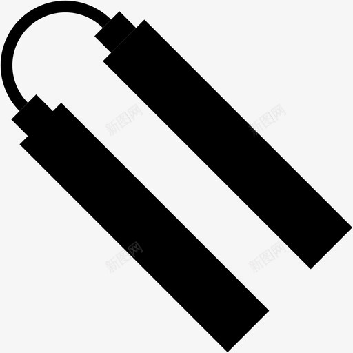 双节棍艺术日本图标svg_新图网 https://ixintu.com 双节棍 战争和武器铭文 日本 武器 武术 艺术