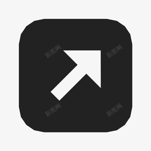 右上箭头对角线东北图标svg_新图网 https://ixintu.com 东北 右上 右上箭头 对角线