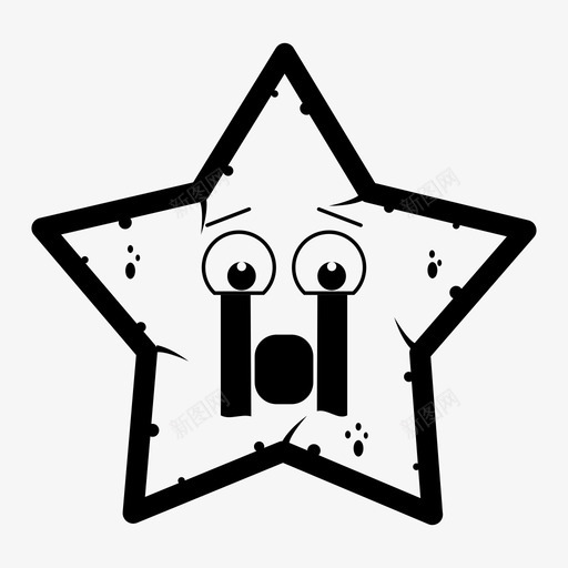 哭泣表情符号情绪图标svg_新图网 https://ixintu.com 哭泣 情绪 明星表情 笑脸 表情符号 面部微笑