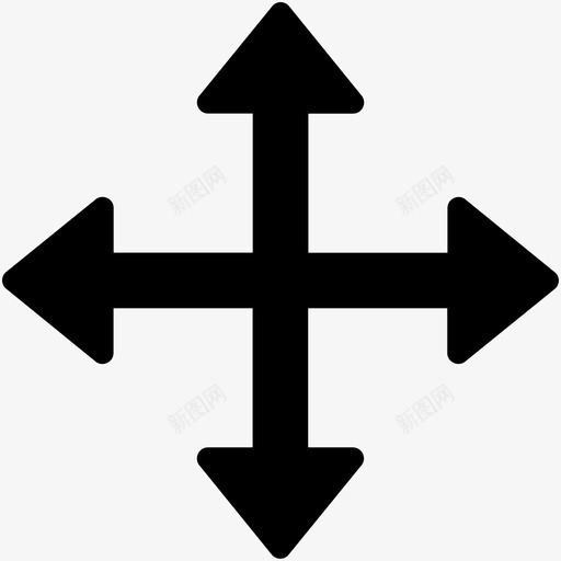拖放拖动移动选项图标svg_新图网 https://ixintu.com 475个动作矢量图标 拖动 拖放 移动选项 选择箭头