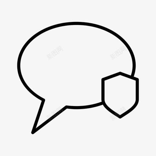 受保护的聊天聊天应用程序对话图标svg_新图网 https://ixintu.com 受保护的聊天 对话 消息 网络 聊天应用程序 聊天气泡 语音气泡