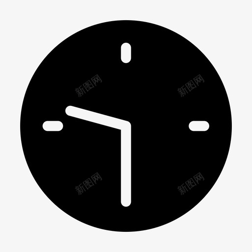 九点半钟小时图标svg_新图网 https://ixintu.com 九点半 分 小时 时间 秒 钟 钟字形