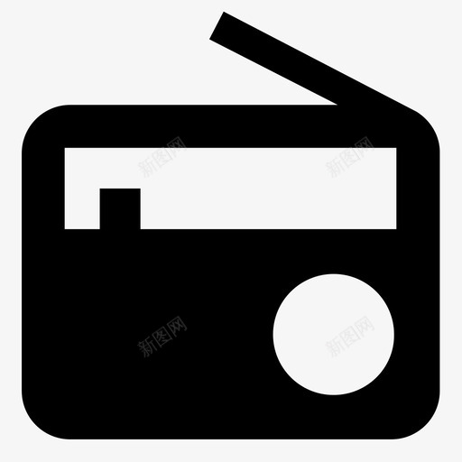 收音机调幅调频图标svg_新图网 https://ixintu.com 收音机 无线电系统 调幅 调频 频率