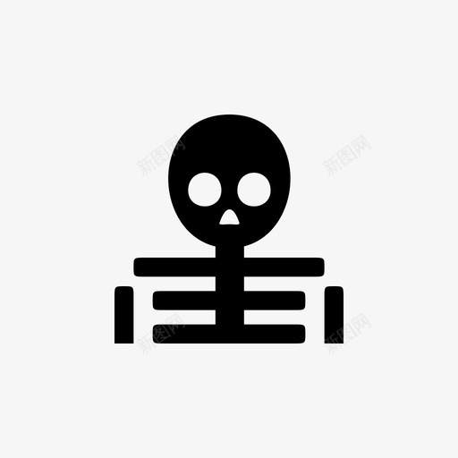 骷髅人图标svg_新图网 https://ixintu.com 人 骷髅