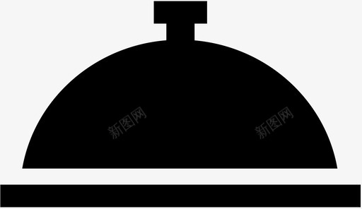 铃客场cloche图标svg_新图网 https://ixintu.com cloche 前台 叫餐铃 叮当 客场 服务 铃
