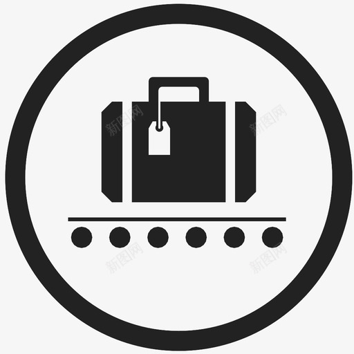 行李机场行李箱图标svg_新图网 https://ixintu.com 交通工具 旅行 机场 游客 行李 行李箱