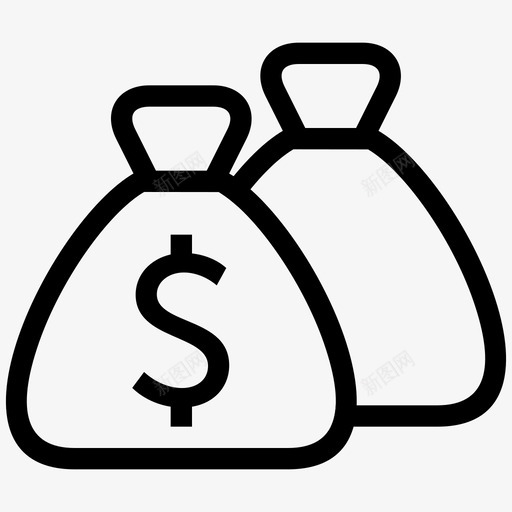 钱袋商业金融图标svg_新图网 https://ixintu.com 商业 多蒂 金融 钱袋 黄金