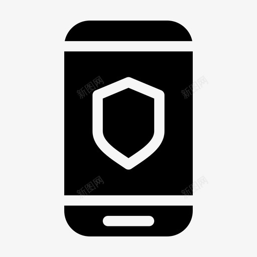 智能手机安全手机通知图标svg_新图网 https://ixintu.com 屏蔽 手机 智能手机安全 触摸屏 通知
