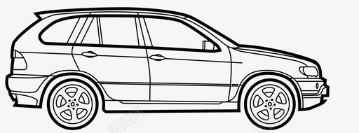 宝马x5第一代汽车suv图标svg_新图网 https://ixintu.com suv 宝马x5 宝马x5第一代 汽车