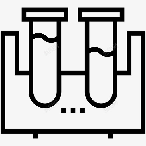 试管培养管实验室配件图标svg_新图网 https://ixintu.com 医疗卫生线图标 培养管 实验室玻璃器皿 实验室配件 样品管 试管