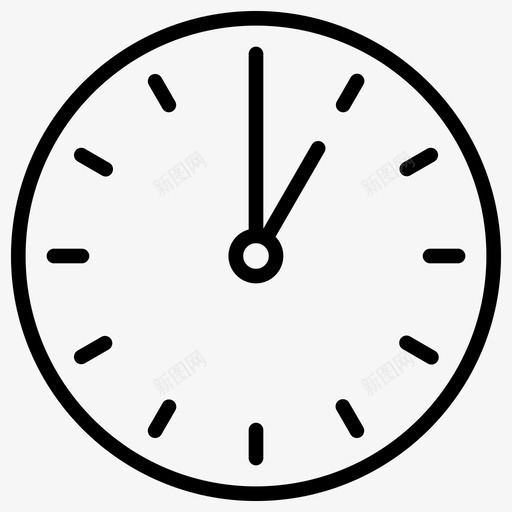 一点钟下午1点钟面图标svg_新图网 https://ixintu.com 一点钟 下午1点 手表 时钟时间 时间 钟面