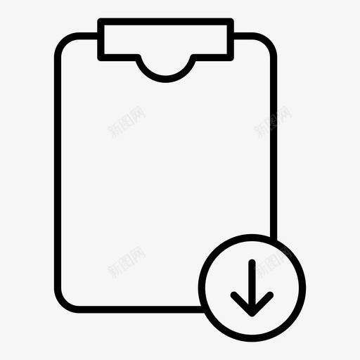 剪贴板数据信息记事本图标svg_新图网 https://ixintu.com 下载剪贴板 任务板 办公文具 战略制定者 数据信息 记事本