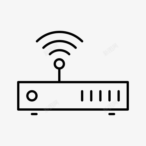 路由器设备电子产品图标svg_新图网 https://ixintu.com 小工具 电子产品 硬件 设备 路由器