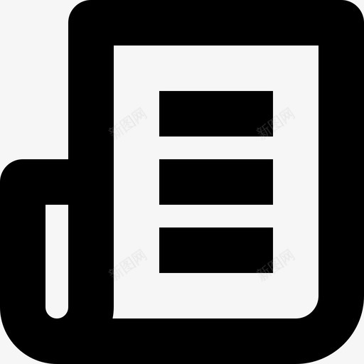 杂志公报新闻图标svg_新图网 https://ixintu.com tinicons 一组非常适合基于16x16网格的ui元素的小图标 公报 报纸 新闻 杂志 脚本
