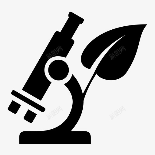 绿色研究碳足迹树叶图标svg_新图网 https://ixintu.com 显微镜 树叶 碳足迹 科学 绿色研究 绿色科学