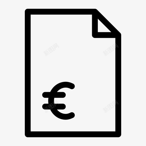 欧元代金券债券商业图标svg_新图网 https://ixintu.com 债券 商业 欧元代金券 金融