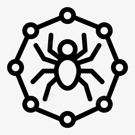 蜘蛛网谷歌机器人搜索引擎图标svg_新图网 https://ixintu.com 搜索引擎 搜索引擎优化 网络蜘蛛 蜘蛛网 谷歌机器人