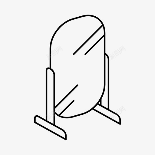 镜子家具手图标svg_新图网 https://ixintu.com 家 家具 手 沙龙 镜子