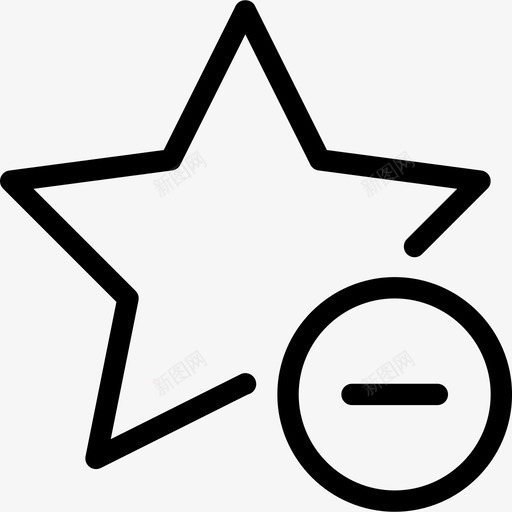 星减奖奖章图标svg_新图网 https://ixintu.com 删除 奖 奖励徽章线图标 奖章 投票 星减 评级