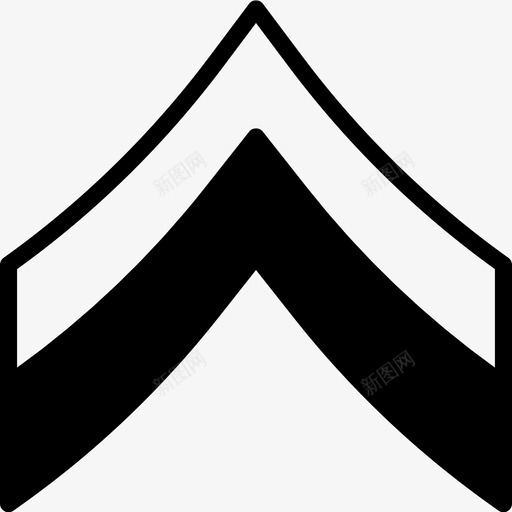 下士军队徽章图标svg_新图网 https://ixintu.com 下士 军人 军队 史密克徽章军队固体 士兵 徽章