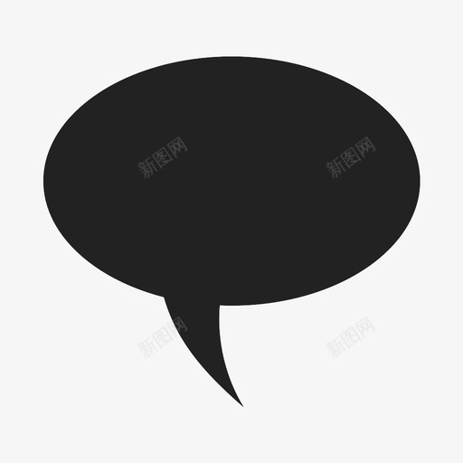 语音泡泡聊天交谈图标svg_新图网 https://ixintu.com 交谈 聊天 讲话 语音气球 语音泡泡 谈话