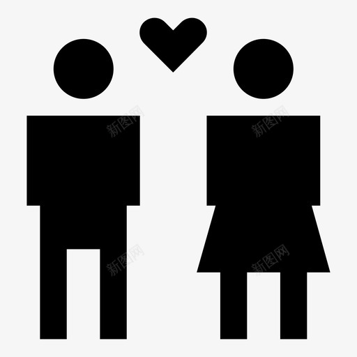 迷恋情侣约会图标svg_新图网 https://ixintu.com 婚礼 家庭 情侣 浪漫 约会 迷恋 迷恋情侣约会