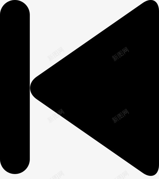 上一个再次后退图标svg_新图网 https://ixintu.com 上一个 再次 后退 简单的音乐播放器图标 重复