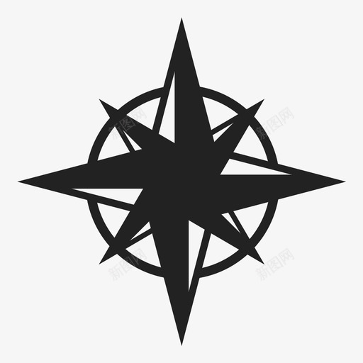 罗盘方向磁图标svg_新图网 https://ixintu.com 北 导航 方向 旅行 磁 罗盘