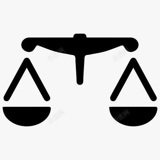 平衡法院司法图标svg_新图网 https://ixintu.com 司法 平衡 法律 法院 金融和货币
