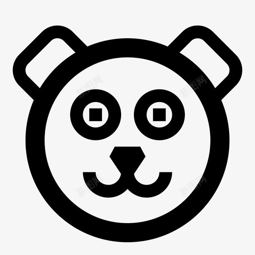 熊动物森林图标svg_新图网 https://ixintu.com 动物 动物园 有用的图标动物 森林 泰迪 熊 熊猫