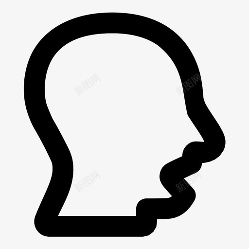 打哈欠的头说说话人图标svg_新图网 https://ixintu.com 打哈欠的头 用户 说 说话 说话人