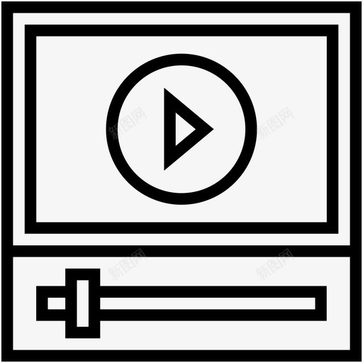 媒体播放器视频音乐图标svg_新图网 https://ixintu.com 多媒体 娱乐 媒体播放器 数字营销线图标 电子 电影播放器 视频 视频播放器 音乐 音频