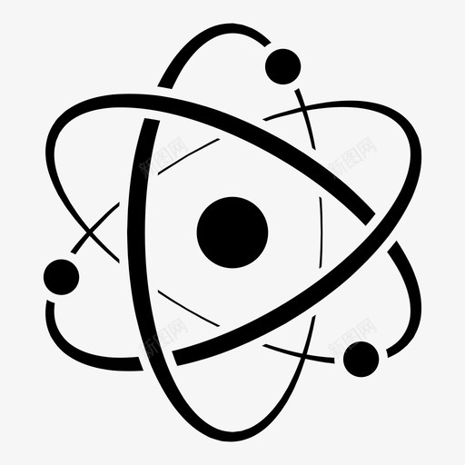 原子化学教育图标svg_新图网 https://ixintu.com 化学 原子 教育 教育1 物理 科学
