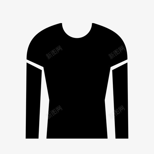 男棒球衫上衣队服图标svg_新图网 https://ixintu.com 上衣 制服 服装 男棒球衫 运动服 连衣裙 长袖 队服 面料