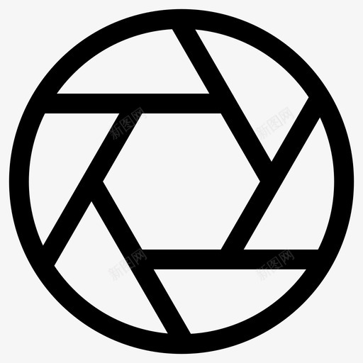 光圈照相机焦距图标svg_新图网 https://ixintu.com 光圈 大 快门 焦距 照片 照相机