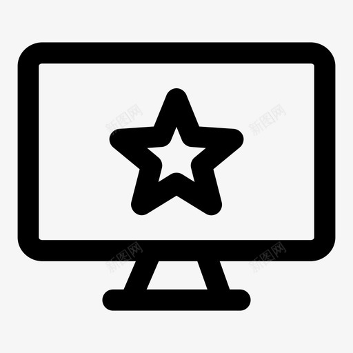 最喜爱的显示器显示计算机个人电脑图标svg_新图网 https://ixintu.com 个人电脑 屏幕通知 明星 显示器 显示计算机 智能电视 最喜爱的显示器