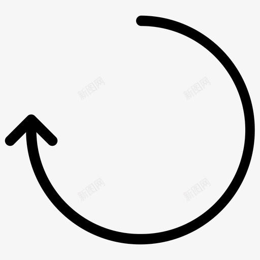 重播按钮重做图标svg_新图网 https://ixintu.com 手工艺图标箭头 按钮 路径方向 重做 重复 重拍 重播