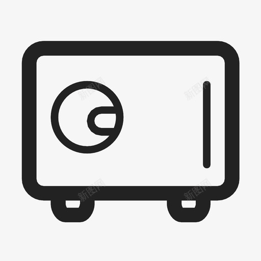 保险箱保管箱图标svg_新图网 https://ixintu.com 保管箱 保险箱
