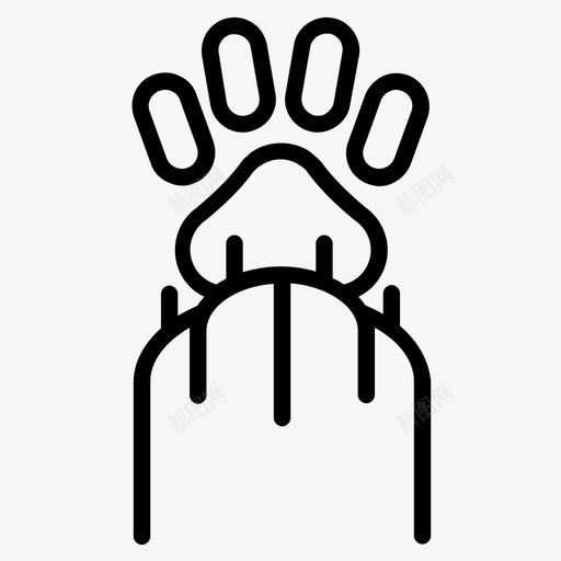 爪印动物猫图标svg_新图网 https://ixintu.com 动物 宠物 爪印 猫 美味的猫 脚印