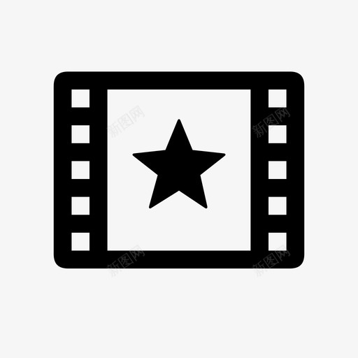 电影明星剪辑电影图标svg_新图网 https://ixintu.com 剪辑 录像 电影 电影明星