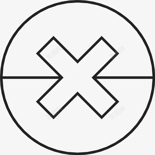 交叉停止形状图标svg_新图网 https://ixintu.com 互联网 交叉 停止 创意 形状 徽章 抽象 放牧 无线 脉冲 设计
