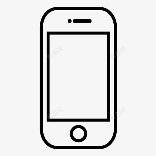 手机苹果iphone6图标svg_新图网 https://ixintu.com iphone6 iphone7 手机 苹果